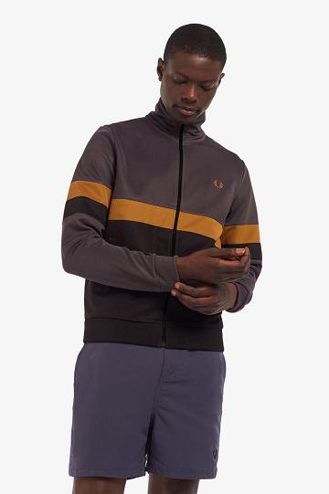 Fred Perry Panelled Track Miesten Takki Mustat | FI 1822NWYB